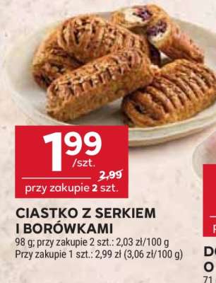 Ciastko z serkiem i borówkami