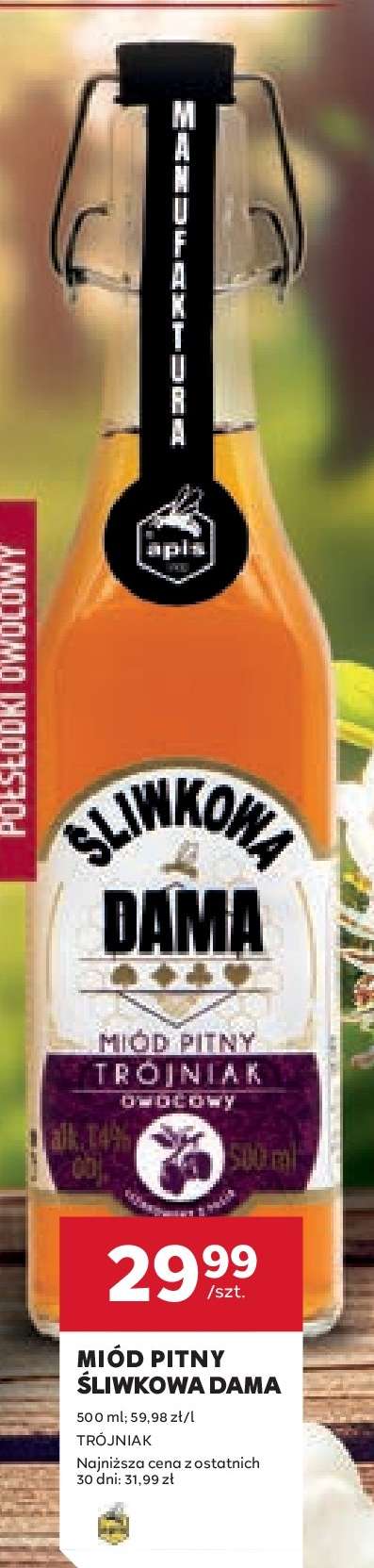 MIÓD PITNY ŚLIWKOWA DAMA