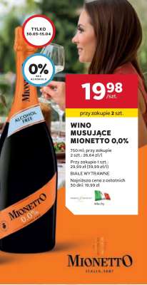 Wino musujące Mionetto 0,0%