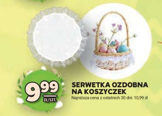 Serwetka ozdobna na koszyczek