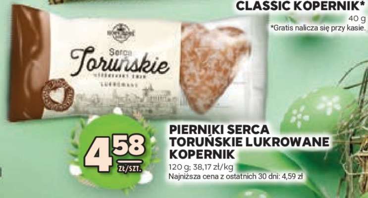 Pierniki Serca Toruńskie Lukrowane Kopernik