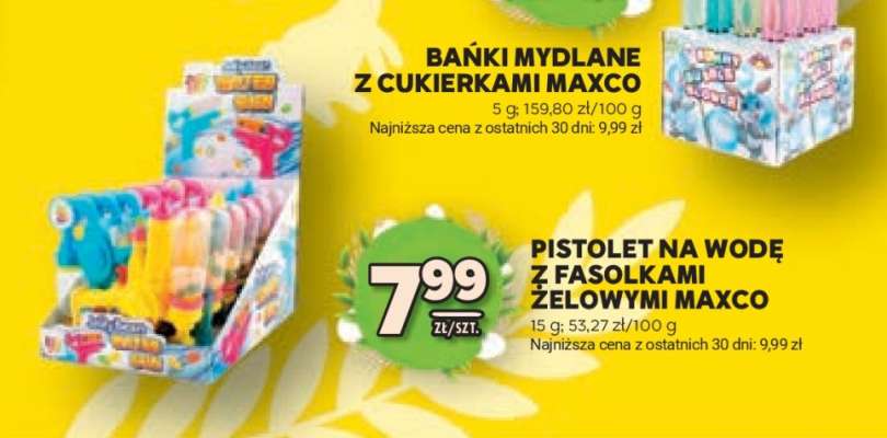 Pistolet na wodę z fasolkami żelowymi Maxco