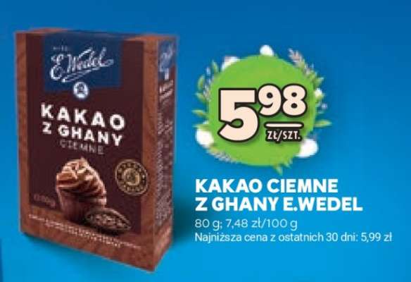 Kakao ciemne z Ghany E.Wedel