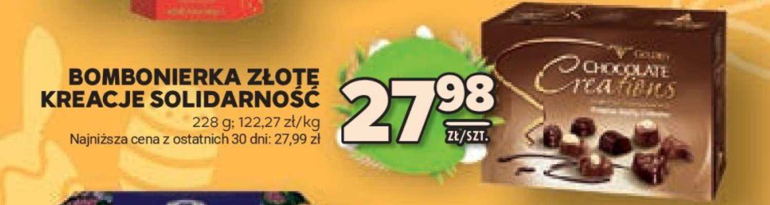 Bombonierka Złote Kreacje Solidarność