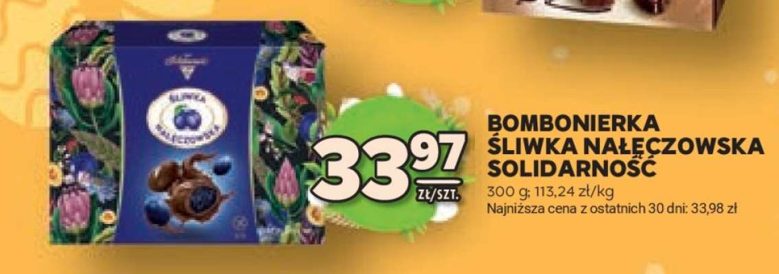 Bombonierka Śliwka Nałęczowska Solidarność