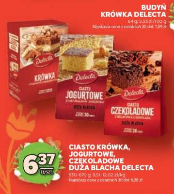 Ciasto Krówka, Jogurtowe, Czekoladowe Duża Blacha Delecta