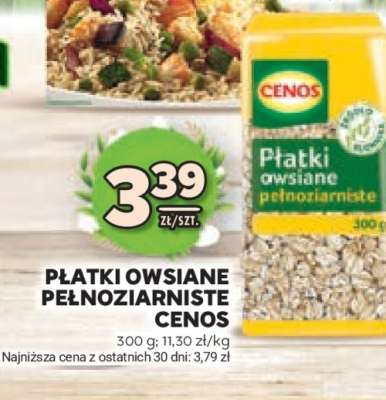 Płatki owsiane pełnoziarniste Cenos