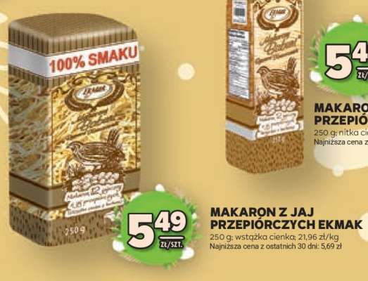 Makaron z jaj przepiórczych Ekmak