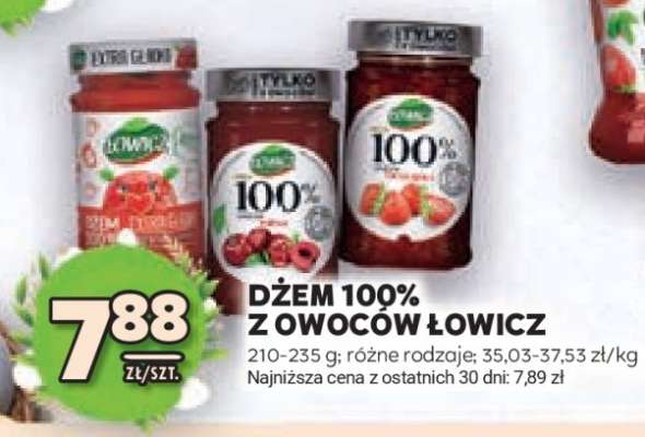 Dżem 100% z owoców Łowicz