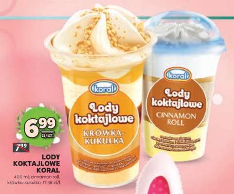 Lody koktajlowe Koral