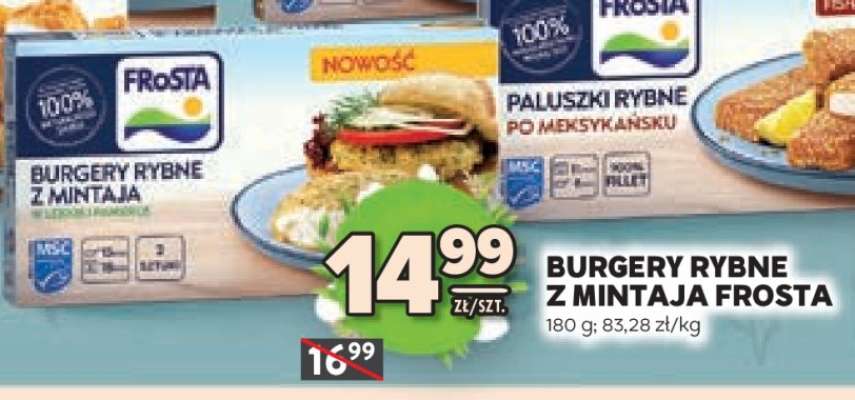 Burgery rybne z mintaja Frosta