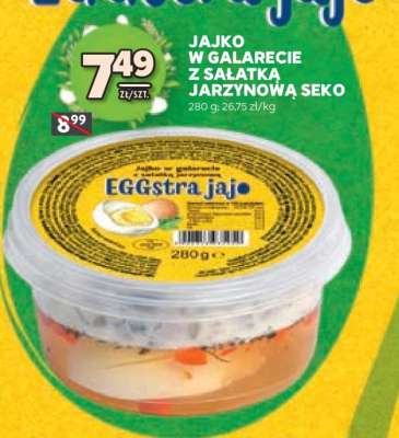 Jajko w galarecie z sałatką jarzynową SEKO