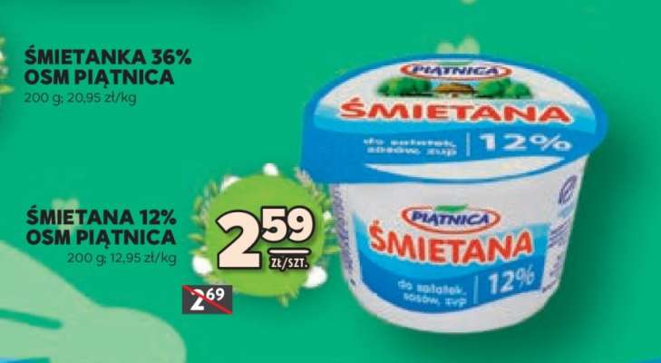 Śmietana 12% OSM Piątnica
