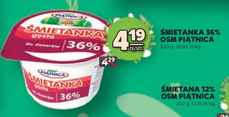 ŚMIETANKA 36% OSM PIĄTNICA