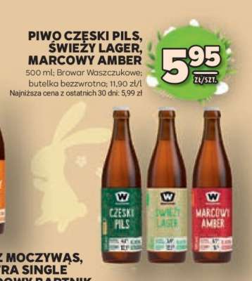 Piwo Czeski Pils, Świeży Lager, Marcowy Amber