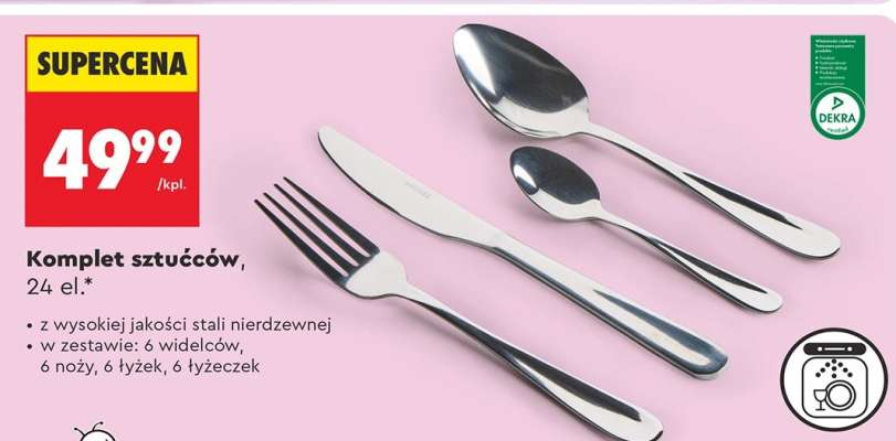 Komplet sztućców, 24 el.