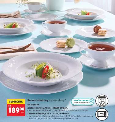 Serwis stołowy z porcelany