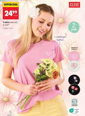 T-shirt damski, 2-pak