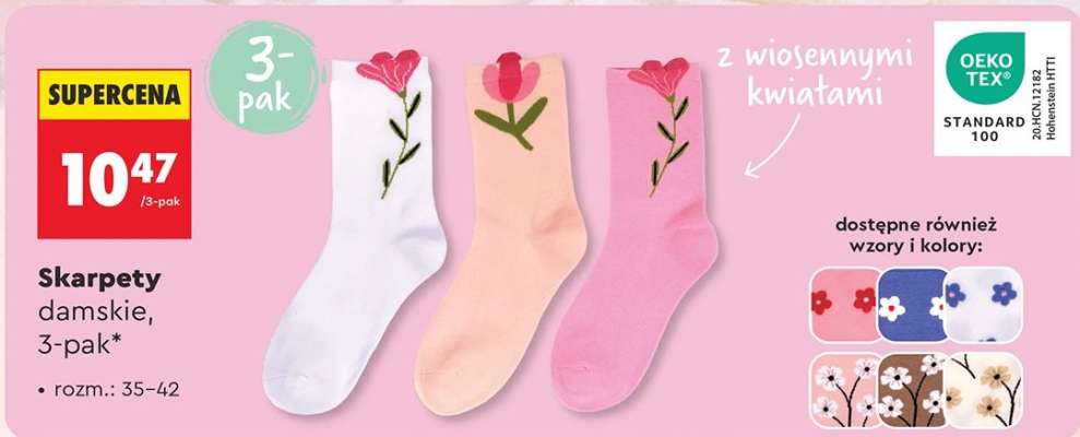 Skarpety damskie, 3-pak