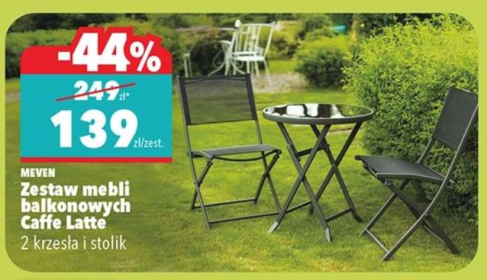 Zestaw mebli balkonowych Caffe Latte