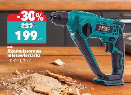 NAC Akumulatorowa młotowiertarka CDB1-LI, 20 V