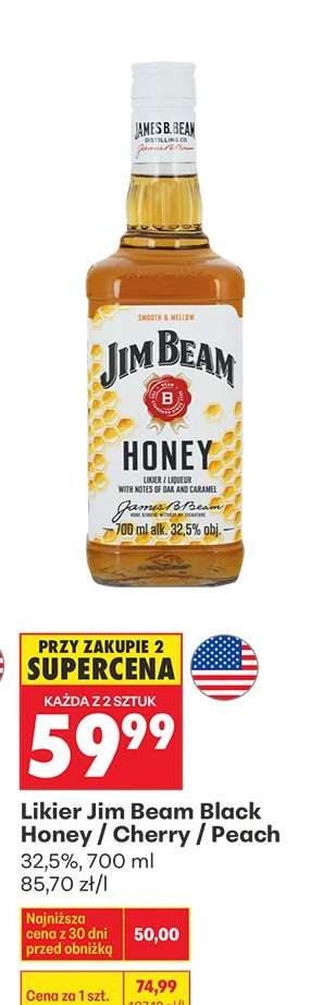 Likier Jim Beam Black Honey / Cherry / Peach