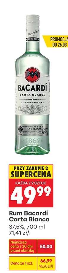 RUM BACARDI CARTA BLANCA