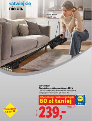 SilverCrest Akumulatorowy odkurzacz pionowy, 22,2 V