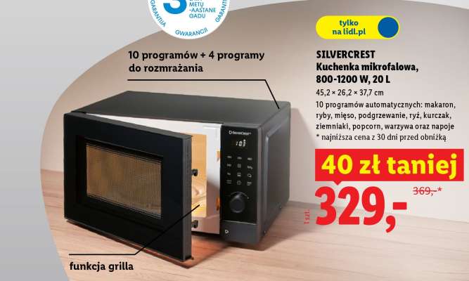 SILVERCREST Kuchenka mikrofalowa