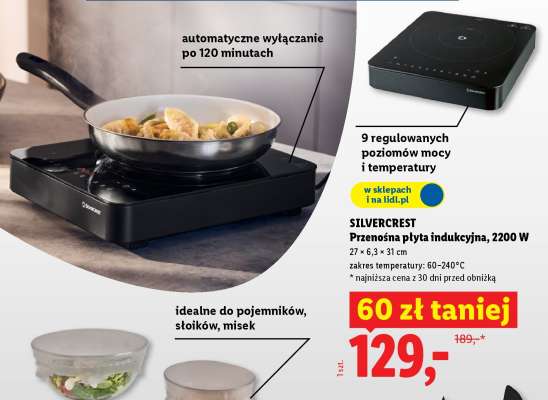 SILVERCREST Przenośna płyta indukcyjna, 2200 W