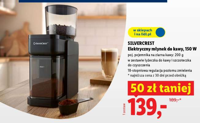 SILVERCREST Elektryczny młynek do kawy, 150 W