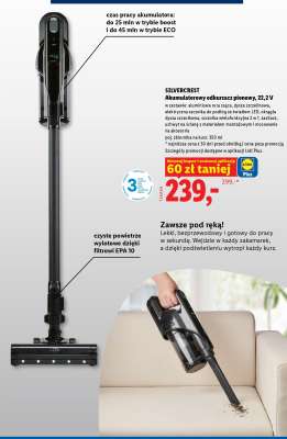 SilverCrest Akumulatorowy odkurzacz pionowy, 22,2 V