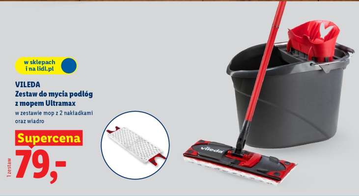 Vileda Zestaw do mycia podłóg z mopem Ultramax