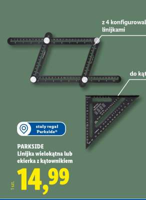 PARKSIDE Linijka wielokątna lub ekierka z kątownikiem