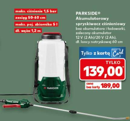 PARKSIDE® Akumulatorowy spryskiwacz ciśnieniowy