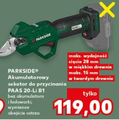 PARKSIDE® Akumulatorowy sekator do przycinania PAAS 20-Li B1