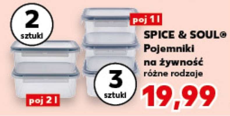 SPICE & SOUL® Pojemniki na żywność