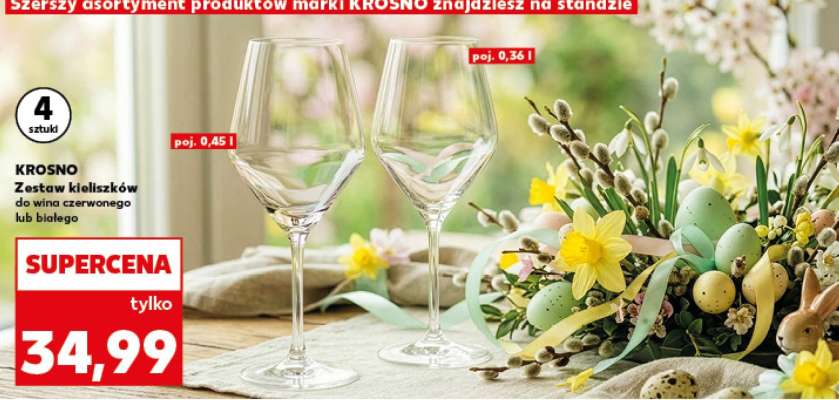 KROSNO Zestaw kieliszków do wina czerwonego lub białego