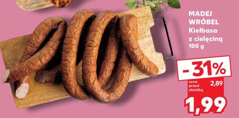 MADEJ WRÓBEL Kiełbasa z cielęciną 100 g