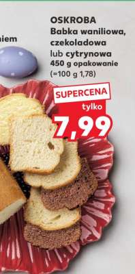 OSKROBA Babka waniliowa, czekoladowa lub cytrynowa 450 g opakowanie
