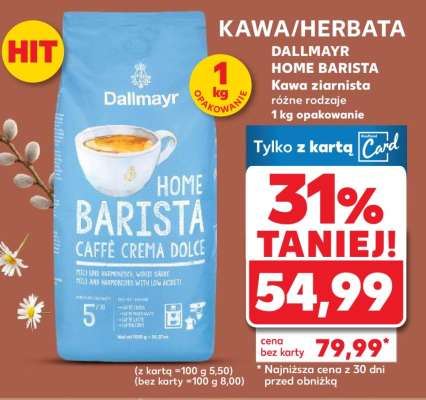 DALLMAYR HOME BARISTA Kawa ziarnista różne rodzaje 1kg opakowanie