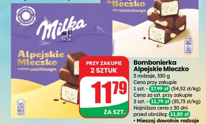 Bombonierka Alpejskie Mleczko