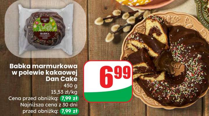 Babka marmurkowa w polewie kakaowej Dan Cake