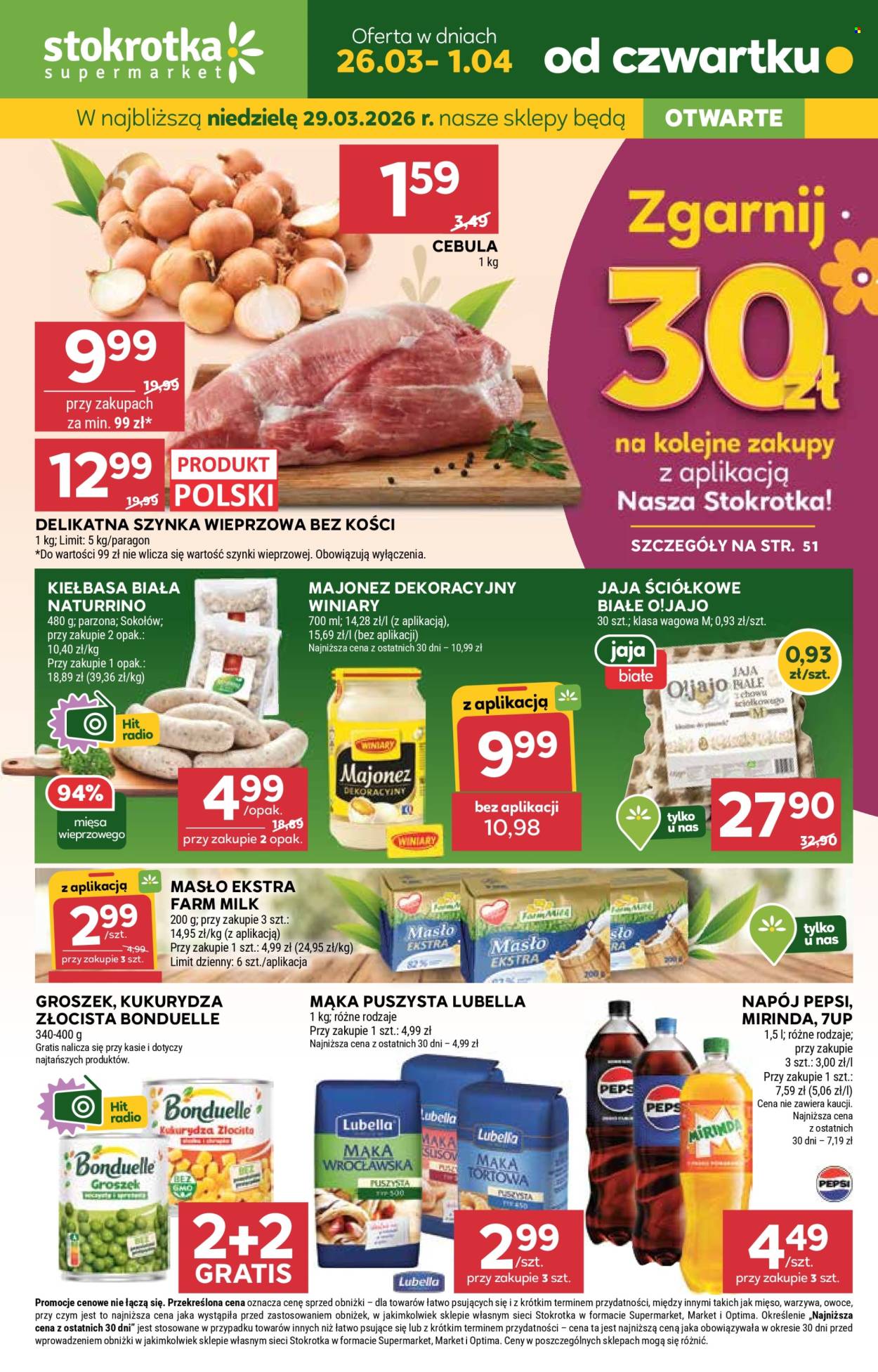 Gazetka Stokrotka Supermarket - 26.03.2026 - 1.04.2026. Strona 1
