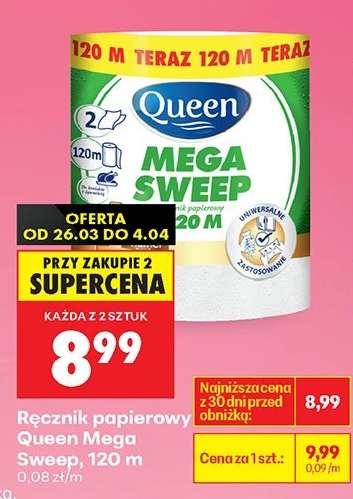 Ręcznik papierowy Queen Mega Sweep, 120 m