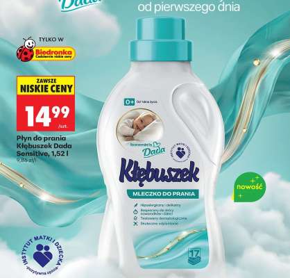 Płyn do prania Kłębuszek Dada Sensitive, 1,52 l