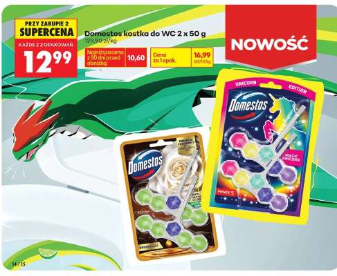 Domestos kostka do WC 2 x 50 g