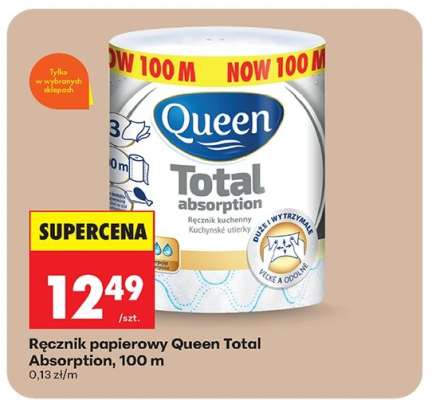 Ręcznik papierowy Queen Total Absorption, 100 m