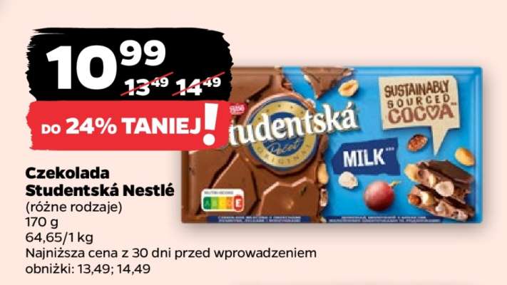 Czekolada Studentská Nestlé