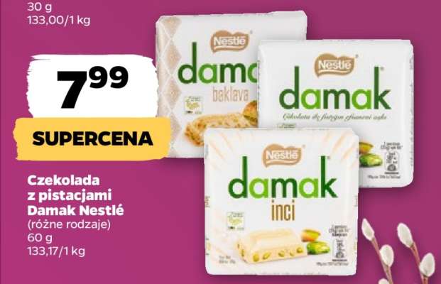 Czekolada z pistacjami Damak Nestlé